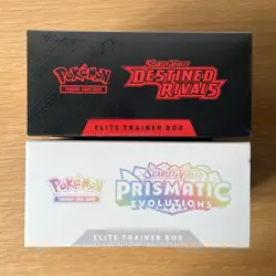 Pokemon TCG Prismatic Evolutions & Destined Rivals Elite Trainer Box ETB Lot NEW - Image 5
