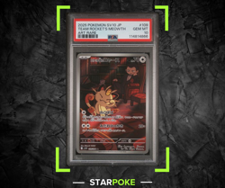 PSA 10 Team Rocket's Meowth 109/098 Glory Rocket AR Art Rare Japanese POKEMON - Image 1