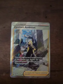 Pokemon Cynthia's Ambition Ultra Rare Holo Trainer GG60 Crown Zenith - Image 1