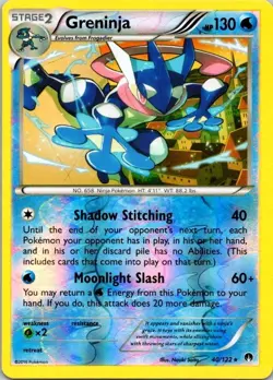 Pokemon TCG - Greninja #40/122 - XY - BREAKpoint Reverse Holo NM (SKU 1-4) - Image 1