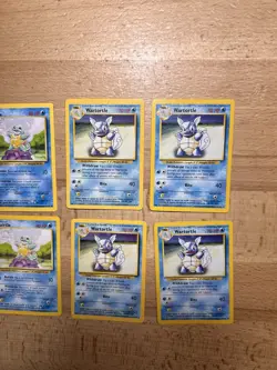 Pokemon WOTC Base Set Lot LP Water Electric Pikachu Squirtle Wartortle Electrode - Image 4