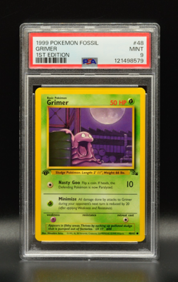 Grimer 1st Edition 1999 Pokemon Fossil #48 WOTC PSA 9 Newly Graded - Image 1