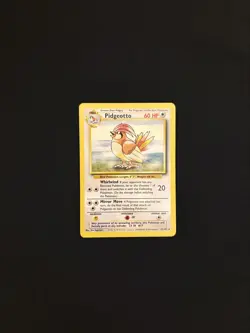 Pokemon TCG Pidgeotto 22/102 Base Set Regular Rare Unlimited WOTC Vintage - Image 1