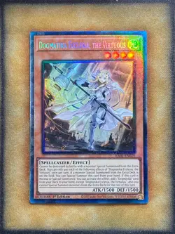 Yugioh Dogmatika Ecclesia, the Virtuous RA01-EN020 Prismatic Collector Rare NM - Image 1