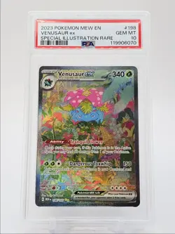 VENUSAUR EX 2023 POKEMON 151 SPECIAL ILLUSTRATION RARE 198/165 PSA 10 Q0004 - Image 1