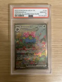 2023 Pokemon MEW 151 EN Venusaur ex Special Illustration Rare PSA 10 198/165 - Image 1
