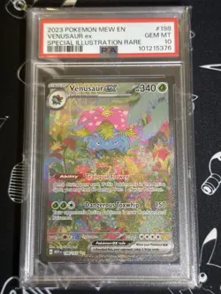 Venusaur EX 198/165 Pokemon 2023 Mew EN 151 Special Illustration Rare SIR PSA 10 - Image 1