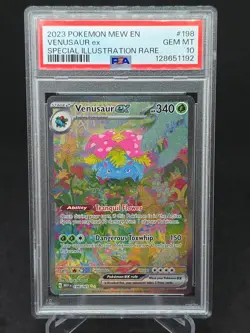 2023 Pokemon SV Pokemon 151 198/165 Venusaur EX Special Illustration Rare PSA 10 - Image 1