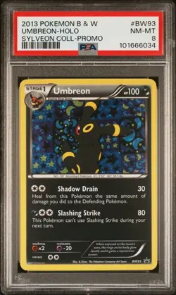 PSA 8 NM-MT Umbreon Holo Sylveon Collection Promo 2013 BW Pokemon BW93 - Image 1