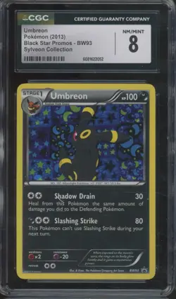 2013 Pokemon Black Star Promo Sylveon Collection #BW93 Umbreon CGC 8 - Image 1