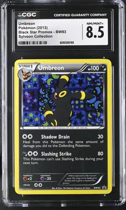 CGC 8.5 Umbreon 2013 Black Star Promos BW93 Holo Pokemon Card - Image 1