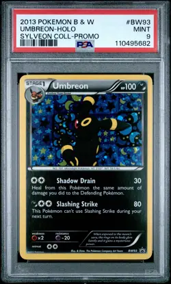 2013 POKEMON BW BLACK STAR PROMO UMBREON #BW93 HOLO PSA 9 MINT #110495682 - Image 1