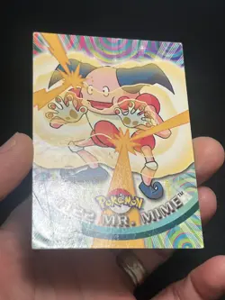 2000 Topps Pokemon Series 3 #122 Mr. Mime TV Animation Edition - Image 3