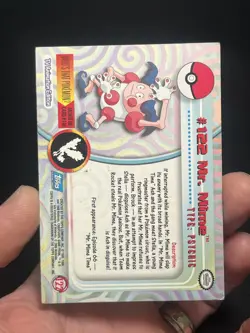 2000 Topps Pokemon Series 3 #122 Mr. Mime TV Animation Edition - Image 4