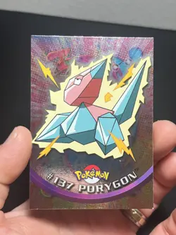 2000 Topps Pokemon TV Series 3 #137 Porygon Holo Foil LP - Image 1