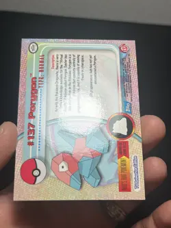 2000 Topps Pokemon TV Series 3 #137 Porygon Holo Foil LP - Image 4