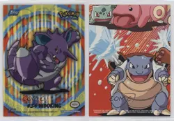 Nidoking Topps Pokemon TV Animation Edition Series 2 Puzzle Back Stickers 1bu3 - Image 3