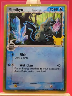 Mimikyu SWSH136 Celebrations Delta Ultra Rare Holo Promo Pokemon Card - Image 1