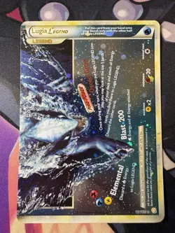 Lugia Legend (Bottom) 114/123 Ultra Rare HeartGold SoulSilver Pokemon Card SWIRL - Image 1
