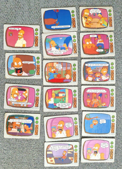 16 x Topps 1990 The Simpsons Collectible Cards Bundle Job Lot Vintage Retro - Image 1