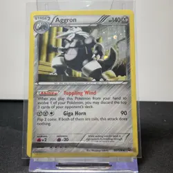 Pokemon TCG Aggron 80/124 Dragons Exalted Holo Rare Stage 2 2012 140 HP Card - Image 1