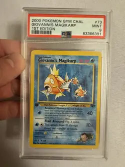 2000 Pokemon 1st Edition Giovanni’s Magikarp - Gym Challenge 73/132 PSA 9 Mint! - Image 2