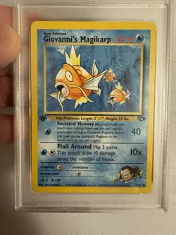 2000 Pokemon 1st Edition Giovanni’s Magikarp - Gym Challenge 73/132 PSA 9 Mint! - Image 3