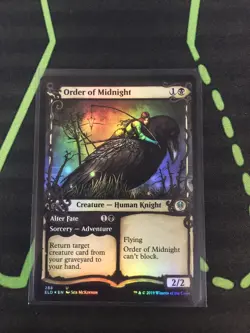 MTG Magic The Gathering Order Of Midnight Foil Showcase Black Commander - Image 1