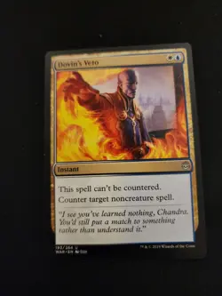 Dovin's Veto: MtG Magic the Gathering War of the Spark Uncommon - Image 1