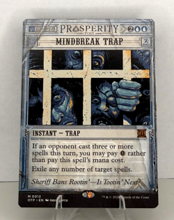 MTG OTP-012 Mindbreak Trap Outlaws of Thunder Junction: Breaking News Mythic NM - Image 1