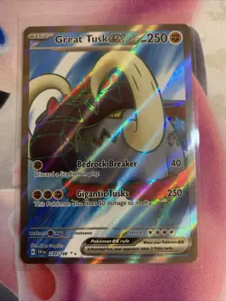 Great Tusk ex - 230/198 Scarlet & Violet Base (Pokemon) Full Art Rare - Image 1