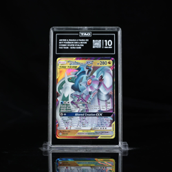 2019 Pokemon Cosmic Eclipse Arceus Dialga Palkia Tag Team Holo #156/236 TAG 10 - Image 1