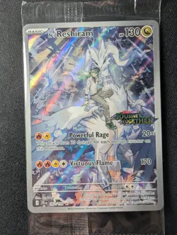 Pokemon TCG N's Reshiram 167/159 Journey Together Stamped Promo New Sealed - Image 3