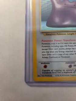 Pokemon English Fossil Ditto Holo #3/62 1999 WOTC Wizards of the Coast LP-NM - Image 4