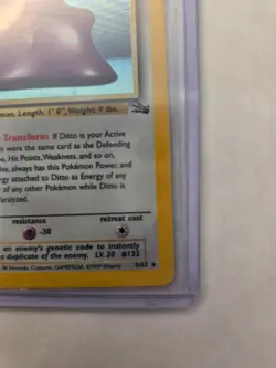 Pokemon English Fossil Ditto Holo #3/62 1999 WOTC Wizards of the Coast LP-NM - Image 5