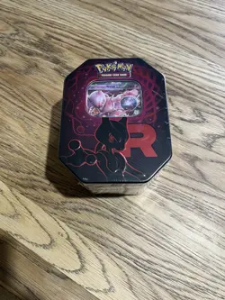 Pokemon TCG Team Rockets Mewtwo EX Destined Rivals Tin, Sealed - Image 1