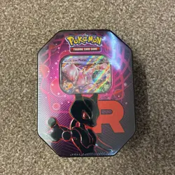 Pokemon TCG Destined Rivals Team Rocket Tin: Mewtwo Ex Sealed - Image 1