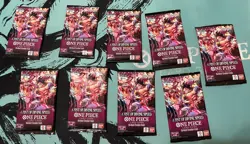 One Piece A Fist Of Divine Speed OP-11 Nine 9 Booster Packs Lot English Sealed! - Image 1
