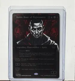 MTG Duskmourn : Kaito, Bane of Nightmares - Textured Foil Showcase - Near Mint - Image 1