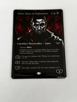 MTG Duskmourn : Kaito, Bane of Nightmares - Textured Foil Showcase - Near Mint - Image 2