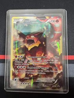 Pokemon TCG Volcanion XY185 Holo Black Star Promo 2017 Near Mint Condition - Image 1