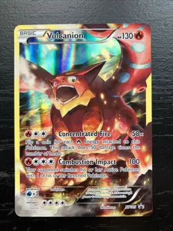 Pokemon TCG Volcanion XY185 XY Black Star Promo Holo Card LP+-NM - Image 1