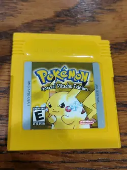Pokemon Yellow Authentic NEW BATTERY GUARANTEED Tested VERY CLEAN Label - Image 1