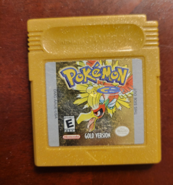 Pokemon Gold Version Nintendo Game Boy Color Authentic New Battery - Image 1