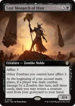 MTG Lost Monarch of Ifnir (Extended Art)- DRC Commander: Aetherdrift NM - Image 1