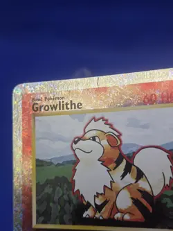 VTG WOTC Pokemon Legendary Collection Growlithe 45/110 Firework Reverse Holo DMG - Image 2