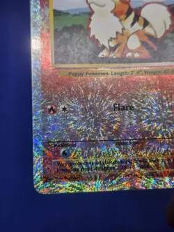 VTG WOTC Pokemon Legendary Collection Growlithe 45/110 Firework Reverse Holo DMG - Image 4
