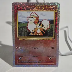 VTG WOTC Pokemon Legendary Collection Growlithe 45/110 Firework Reverse Holo - Image 1
