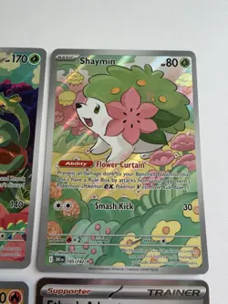 Pokemon Destined Rivals Card Lot Illustration Rares Rapidash, Hydrapple, Shaymin - Image 3