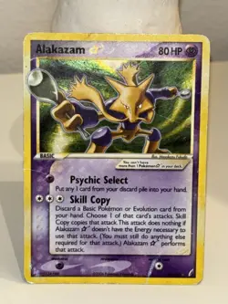 Pokemon Alakazam Star 99/100 Ultra Rare Holo Crystal Guardians 80HP 2006 Card - Image 3